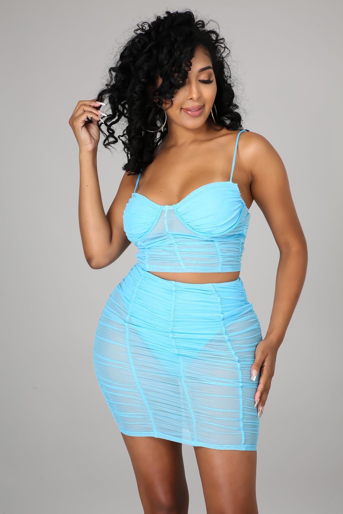 Night Is Young Skirt Set