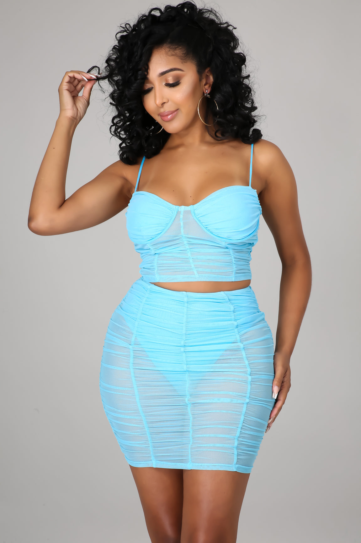 Night Is Young Skirt Set