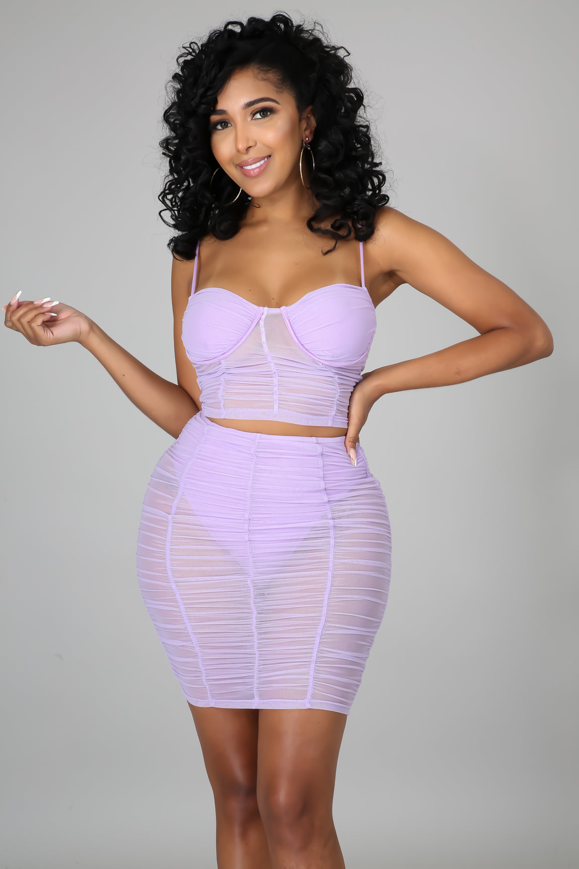 Night Is Young Skirt Set