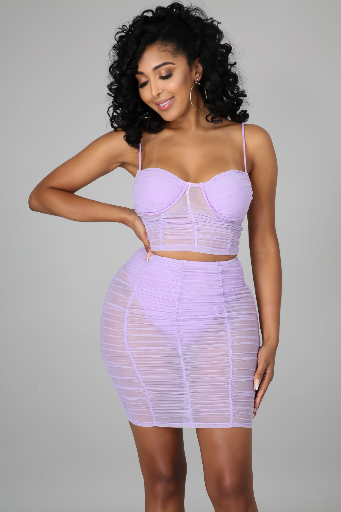 Night Is Young Skirt Set