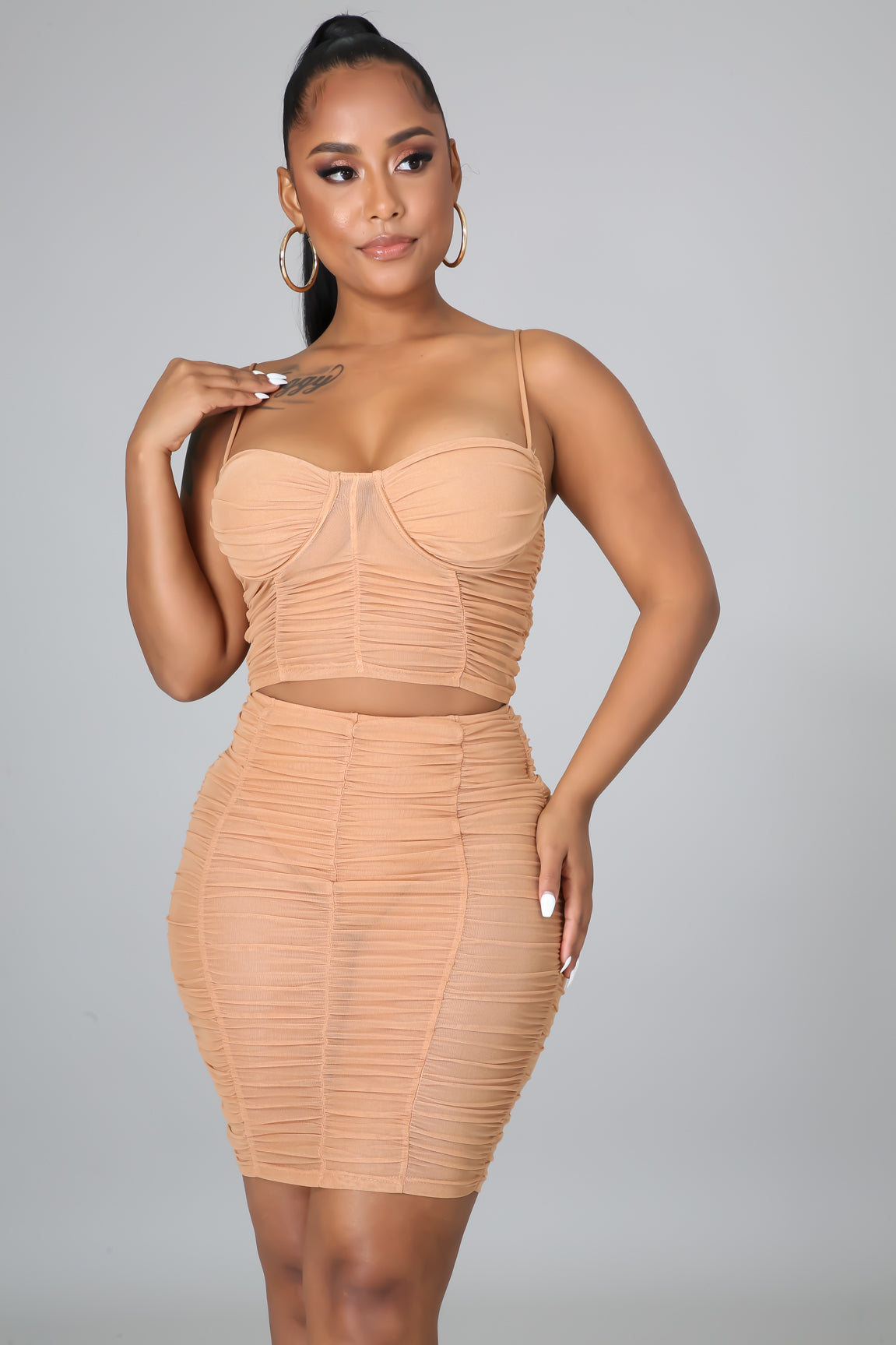 Night Is Young Skirt Set