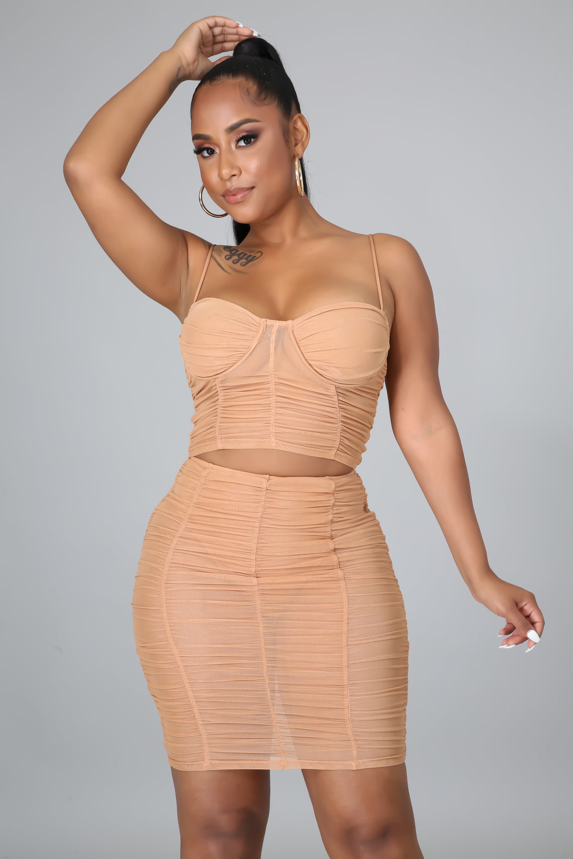 Night Is Young Skirt Set