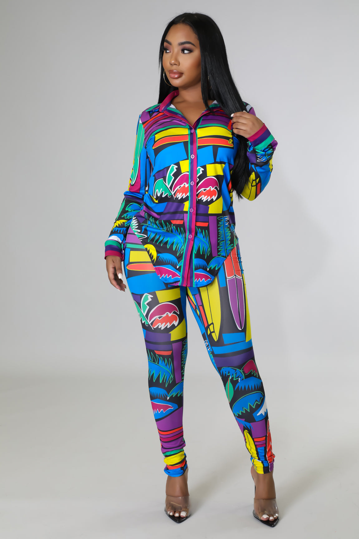 Tropical Girly Legging Set