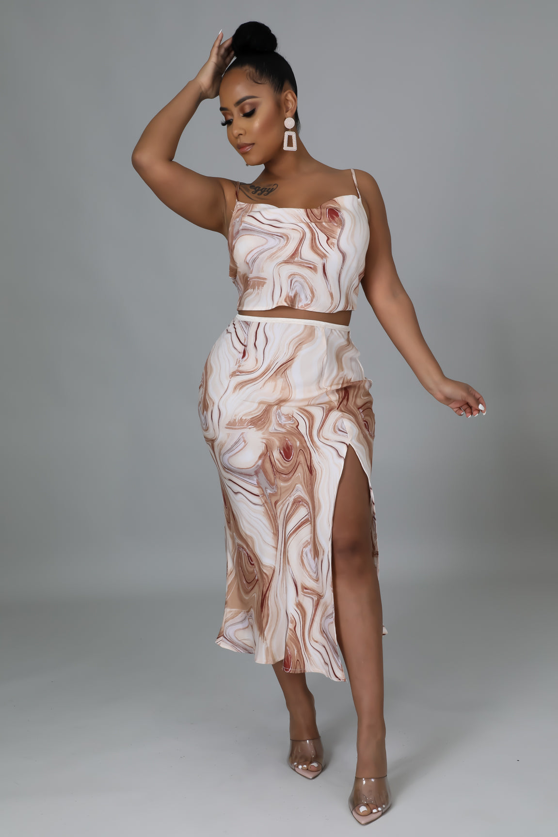 Side To Side Skirt Set