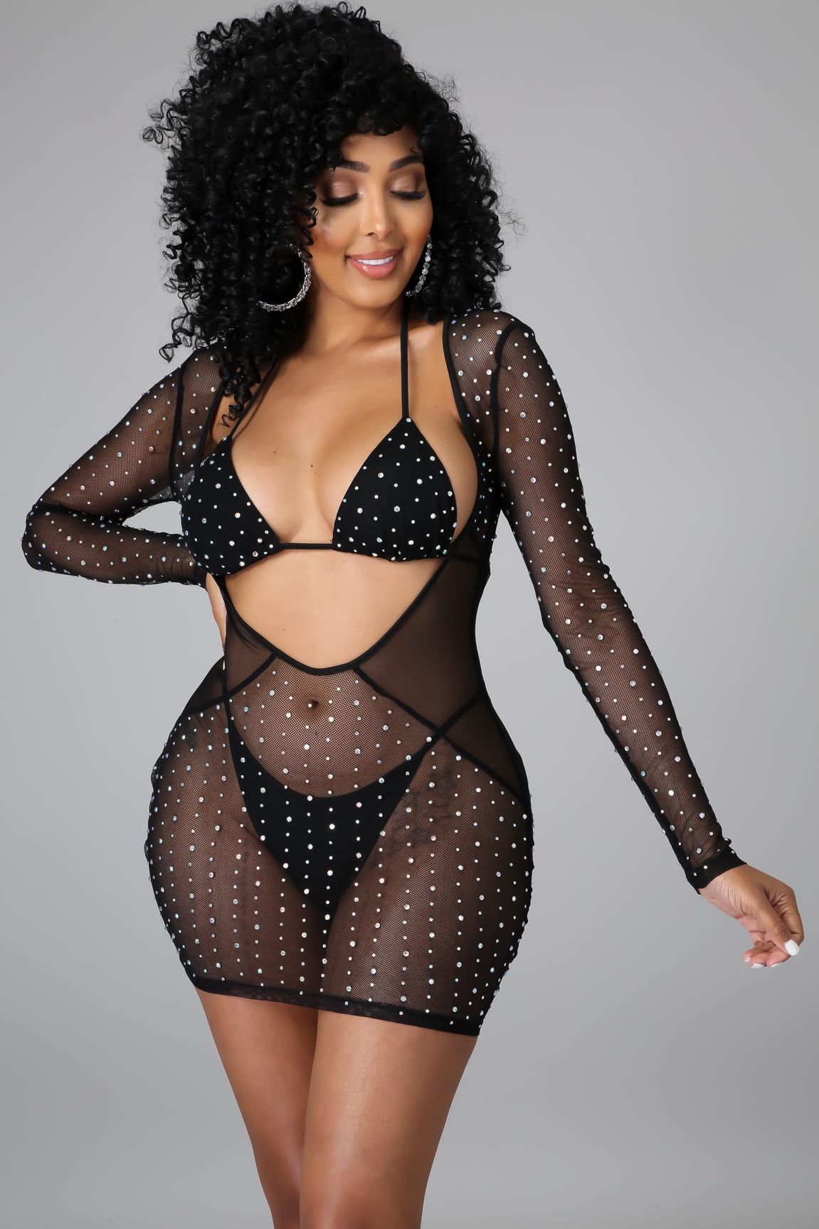 3pc Sure As Sheer Dress