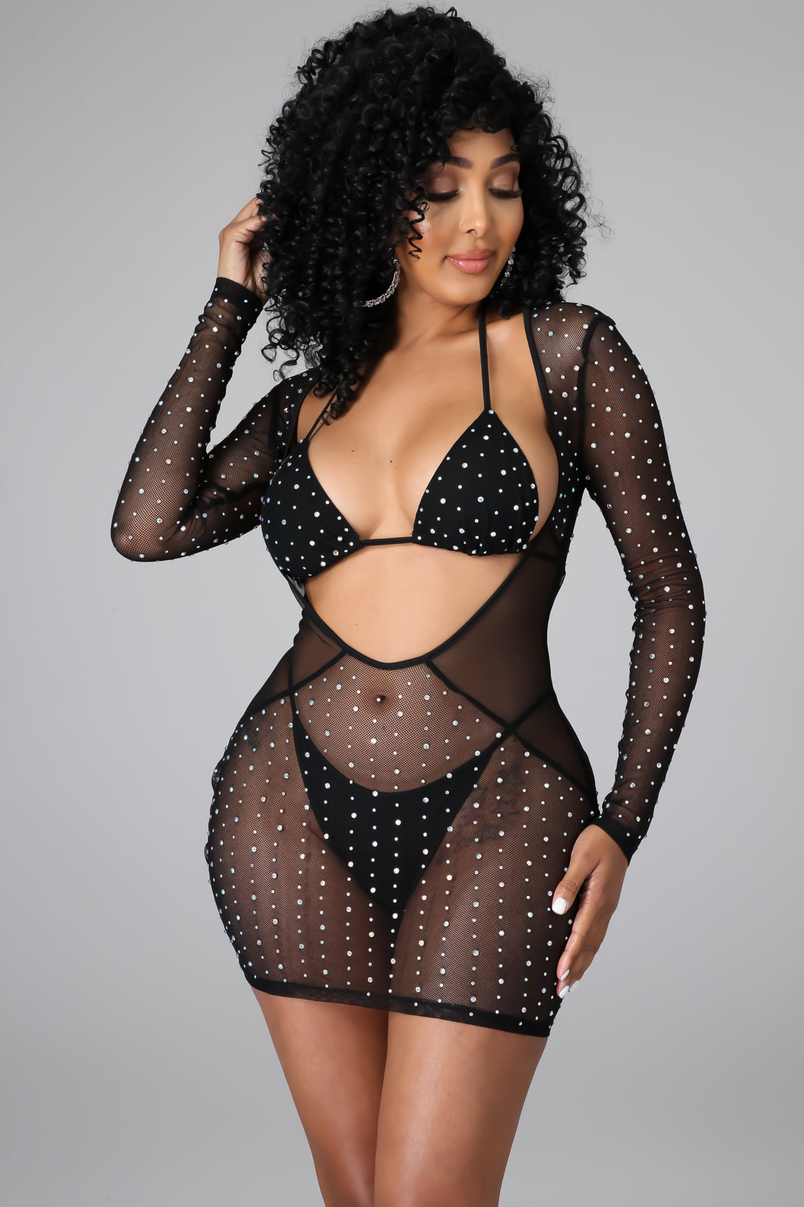 3pc Sure As Sheer Dress