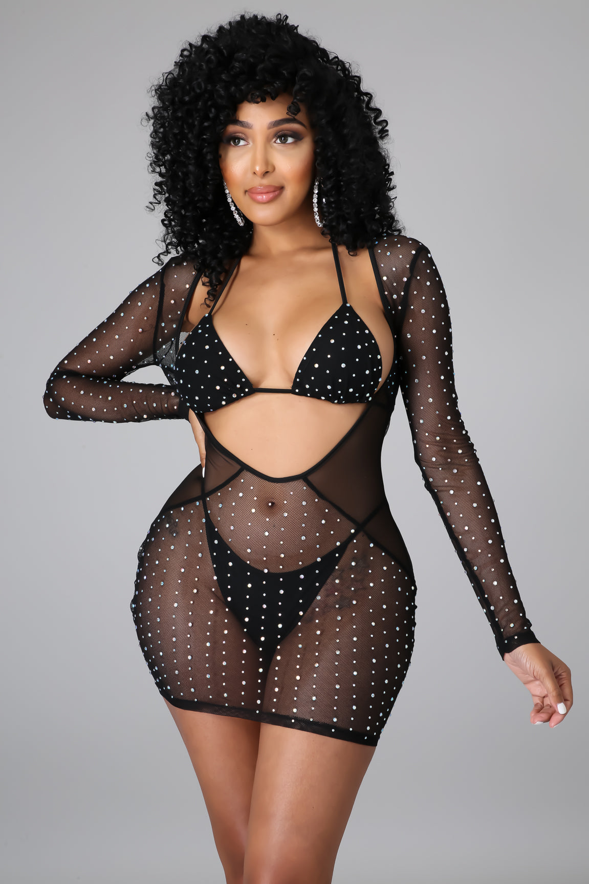 3pc Sure As Sheer Dress