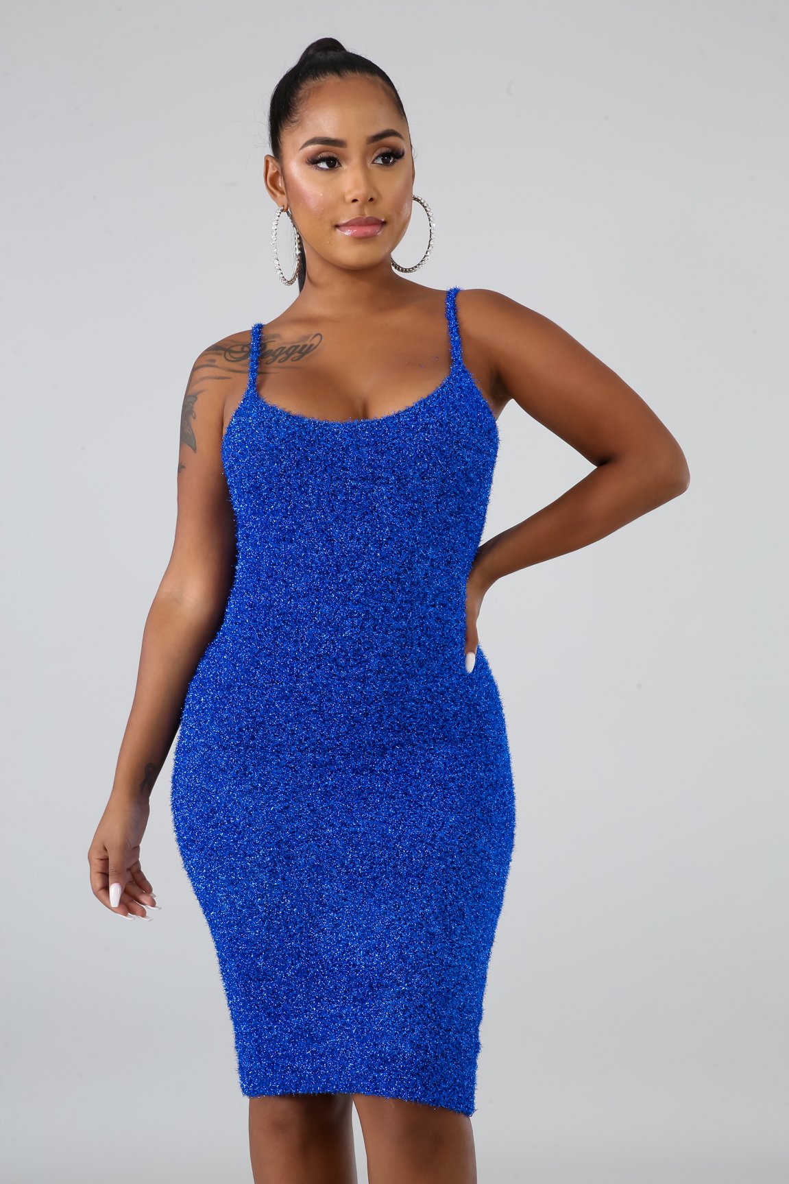 Sparkling Body-Con Dress