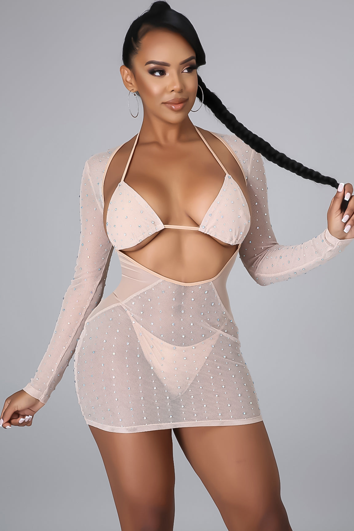 3pc Sure As Sheer Dress