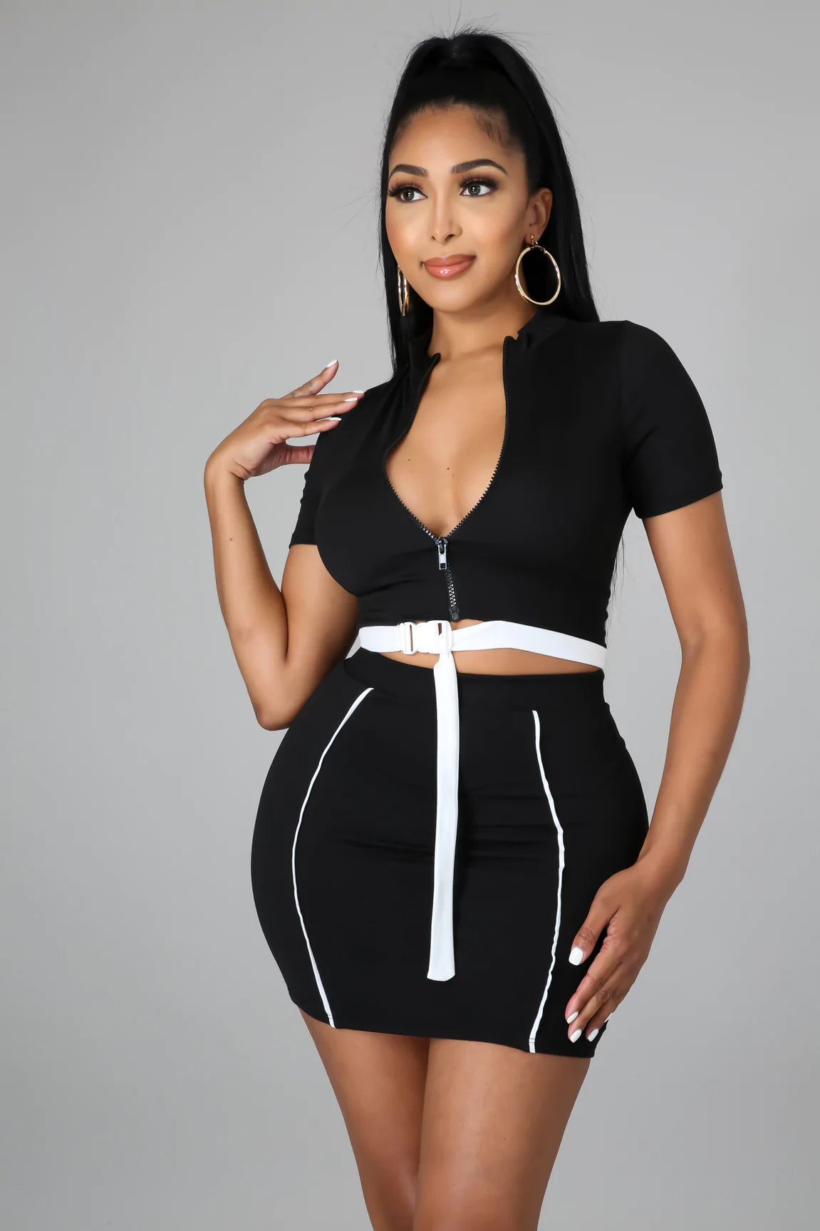 Cruella De Vil Skirt Set