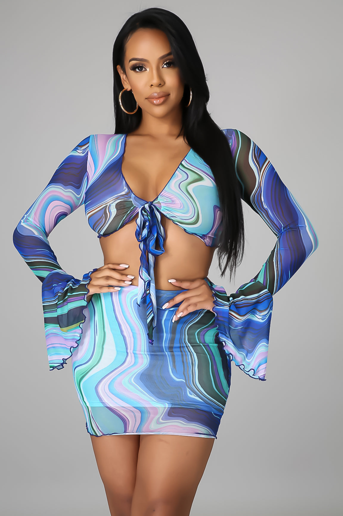 Provocative Gal Skirt Set