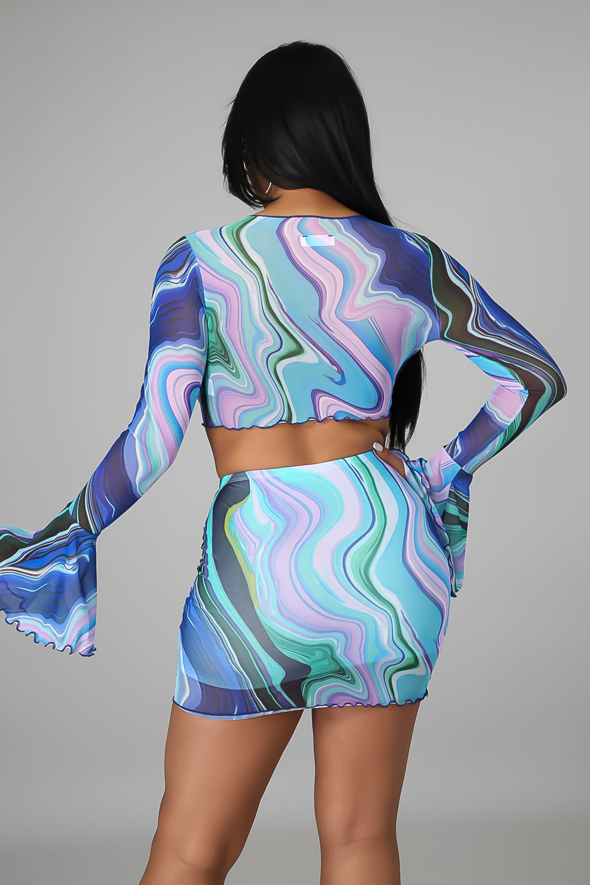 Provocative Gal Skirt Set