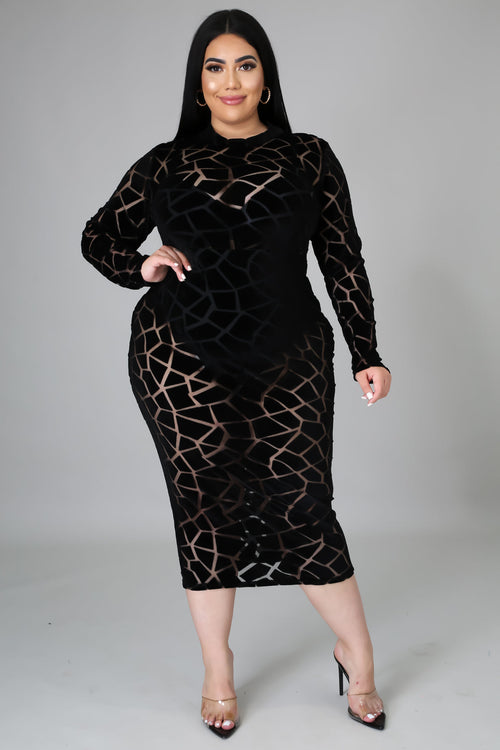 Velvet Patches Dress