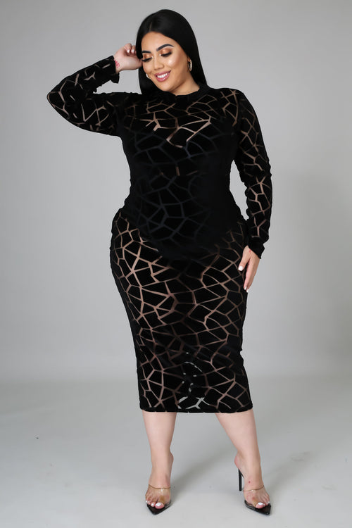 Velvet Patches Dress