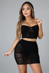 Night Is Young Skirt Set