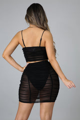 Night Is Young Skirt Set