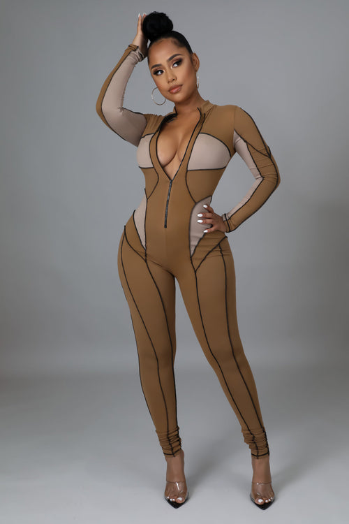 Stitched Together Jumpsuit