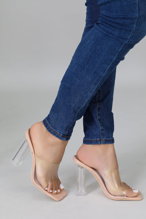 Clear Desire Heels