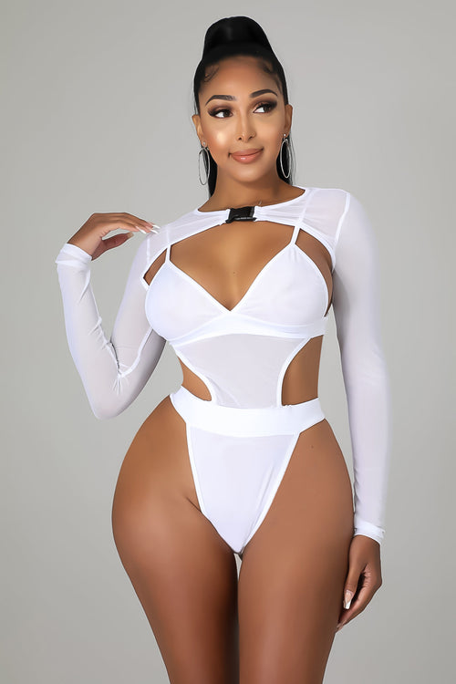 2pc No Panties Bodysuit Set