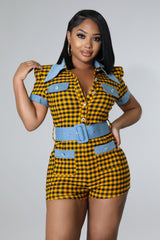Feeling Plaid Romper