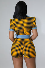 Feeling Plaid Romper