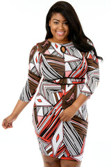 Small Front Keyhole Bodycon Dress