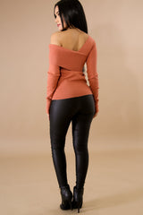 Over Lap Knit Sweater