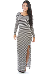 Stripes Maxi Dress