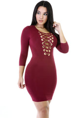 Lace It Up Dress