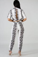 Two Piece Cheetah Pant Set | GitiOnline