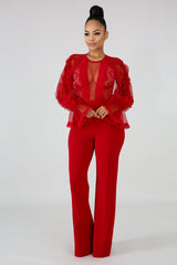 Long Sleeve Lace Vintage Jumpsuit | GitiOnline