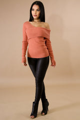 Over Lap Knit Sweater