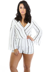 Stripe Purl Romper