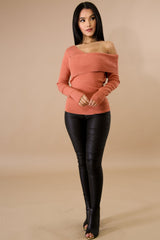 Over Lap Knit Sweater
