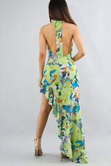 Garden Long Tail Dress