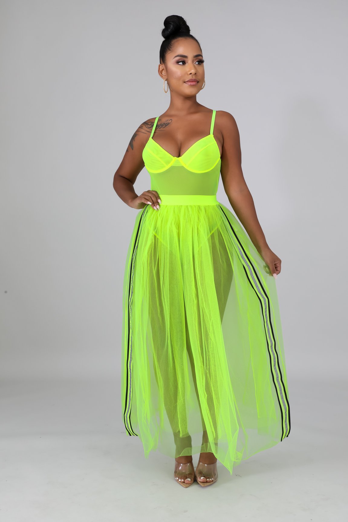 Neon maxi skirt Clearance