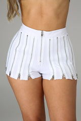 Zip Up Shorts