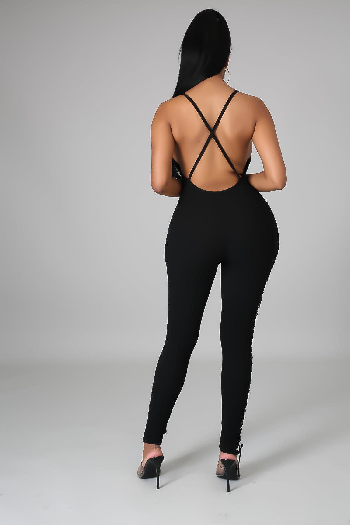 Lace me best sale up jumpsuit