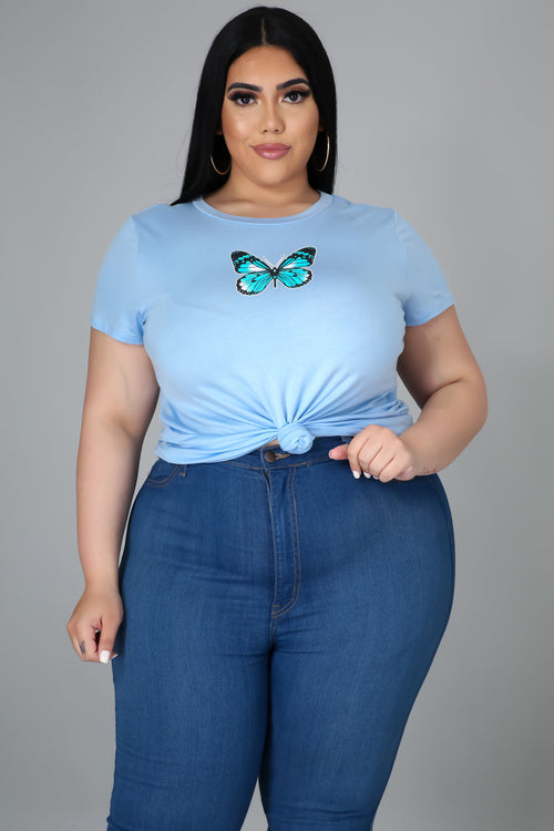 Baby Blue Dreaming Top