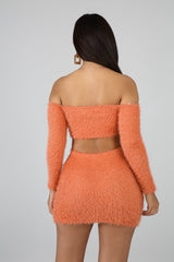 Fuzzy With Me Skirt Set | GitiOnline
