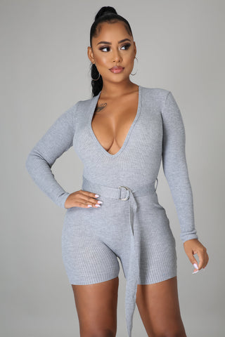 Out And About Ribbed Romper