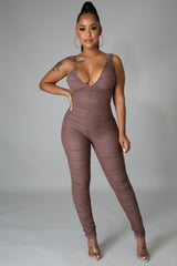 Ruched And Ready Jumpsuit