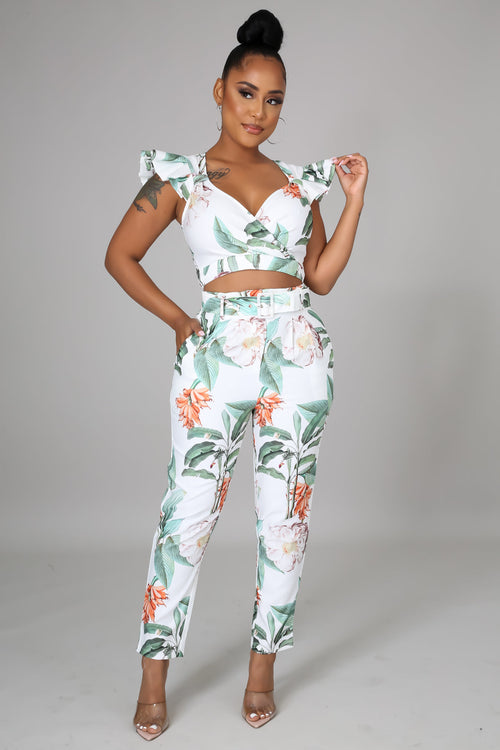 Summery Tropics Pant Set