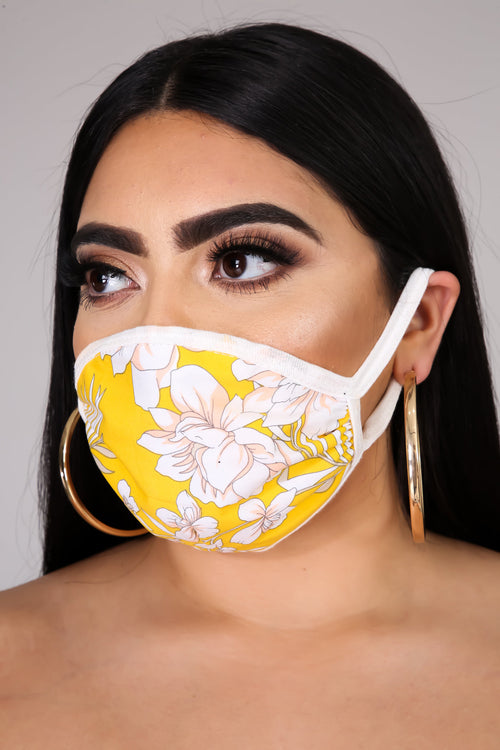 Floral Babe Face Mask