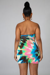 Color Smudge Tube Dress