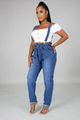 Get Over Me Denim Overall