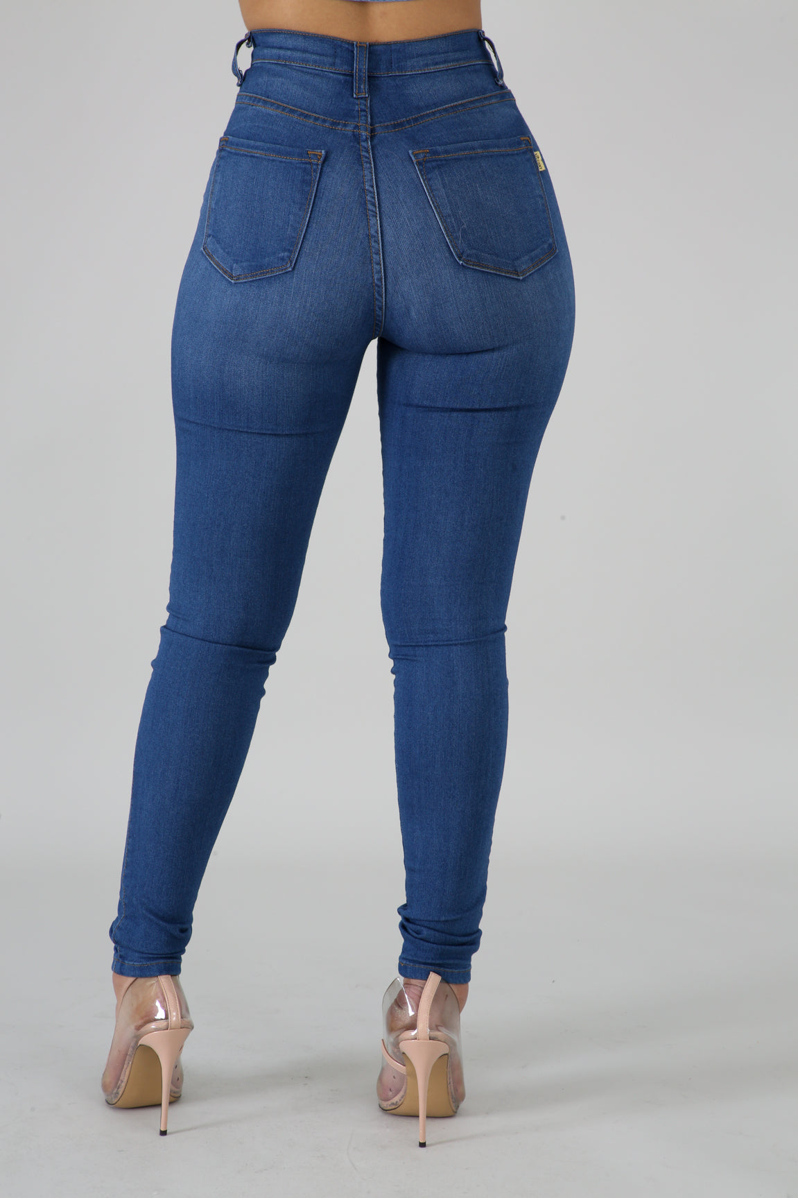Simple Denim Exposure Jeans | giti online