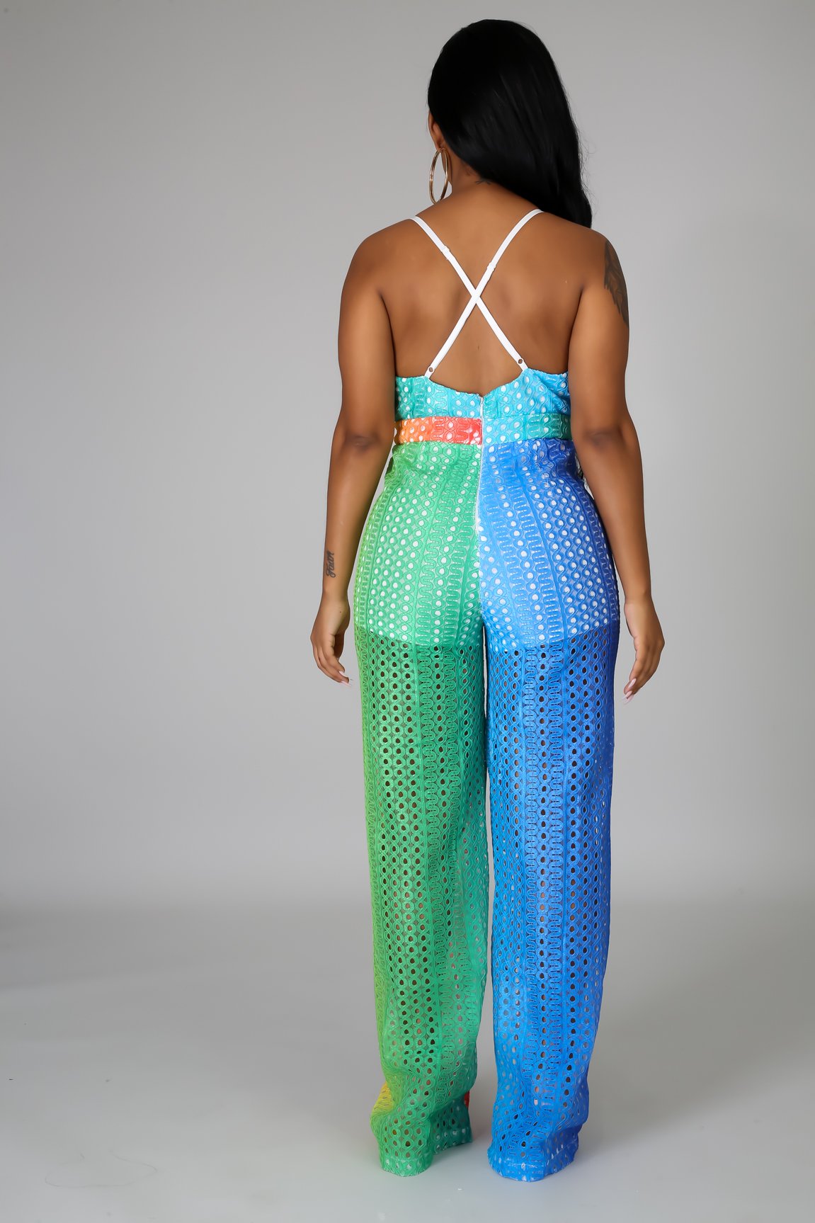 Rainbow Crochet Jumpsuit  GitiOnline – Giti Last Call