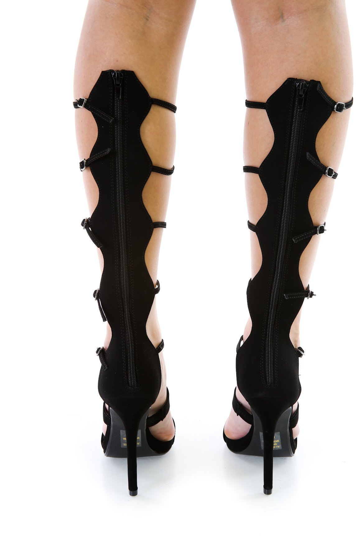 UK Womens Gladiator High Heels Knee high Summer Boots Peep Toe Nightclub  Sandals | eBay