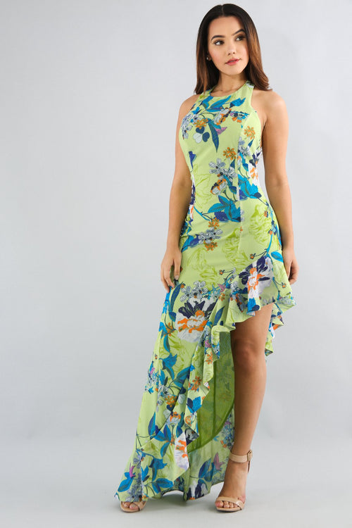 Garden Long Tail Dress